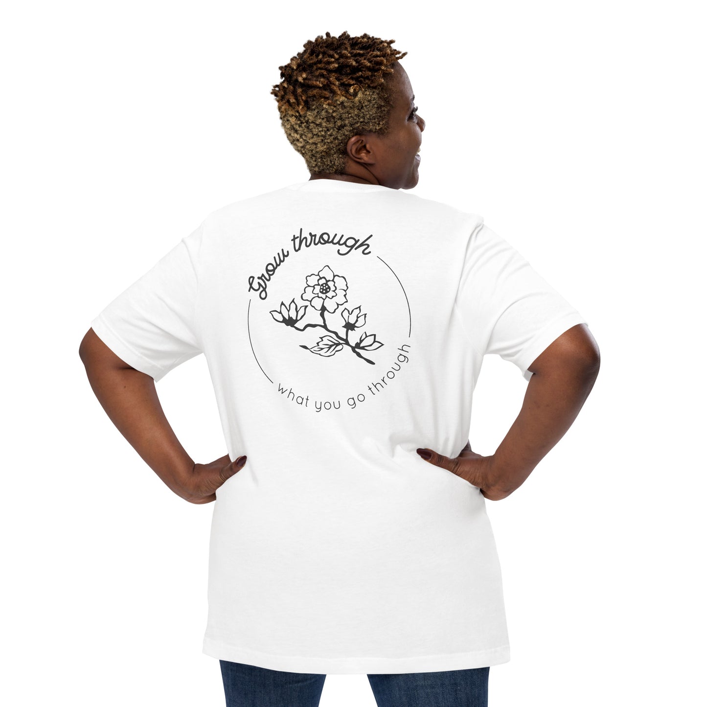 Grow Through Back Print Unisex t-shirt