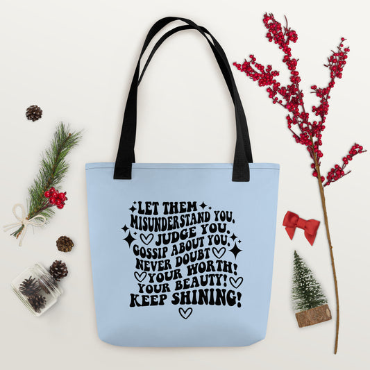 Let Them Tote bag