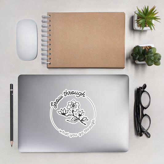 Grow Through Bubble-free stickers