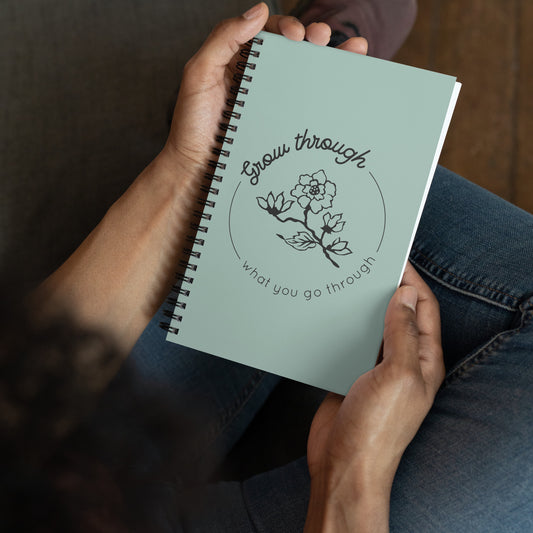 Grow Through Spiral notebook