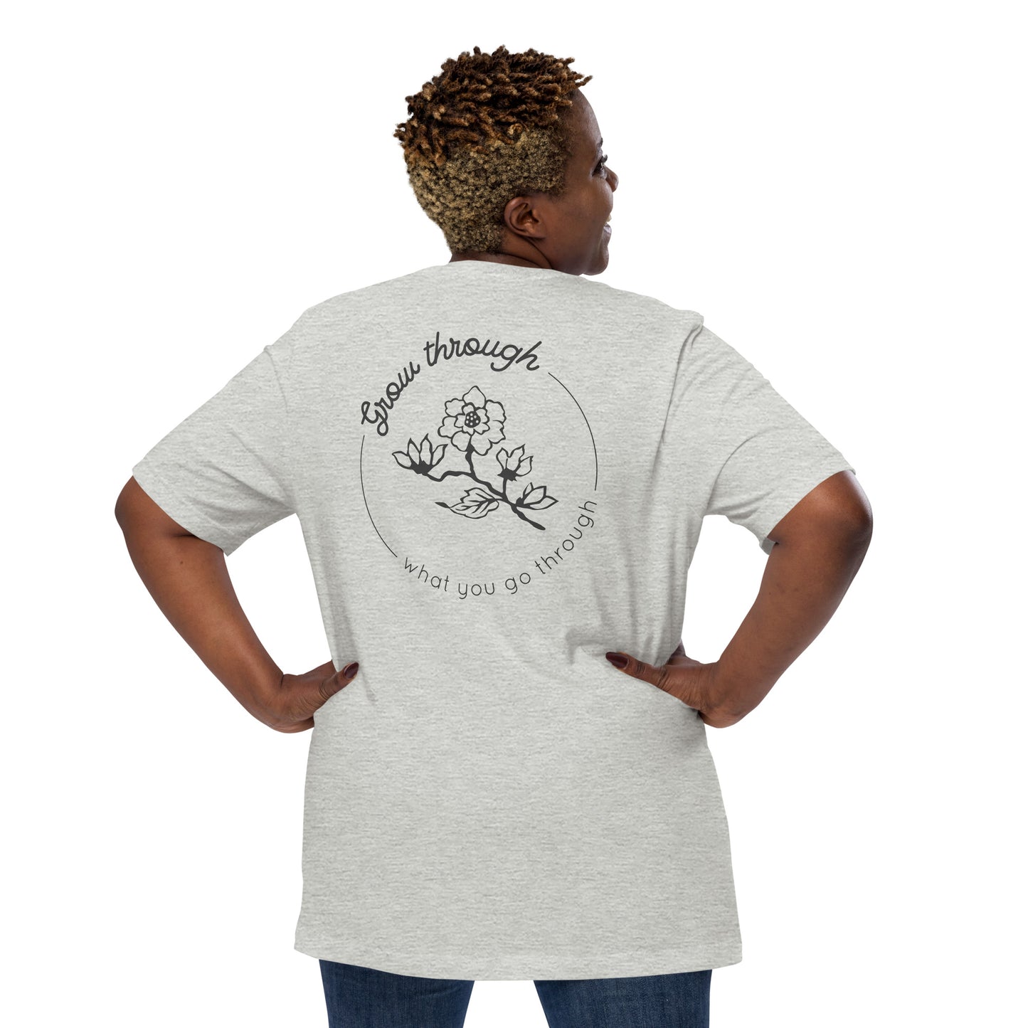 Grow Through Back Print Unisex t-shirt