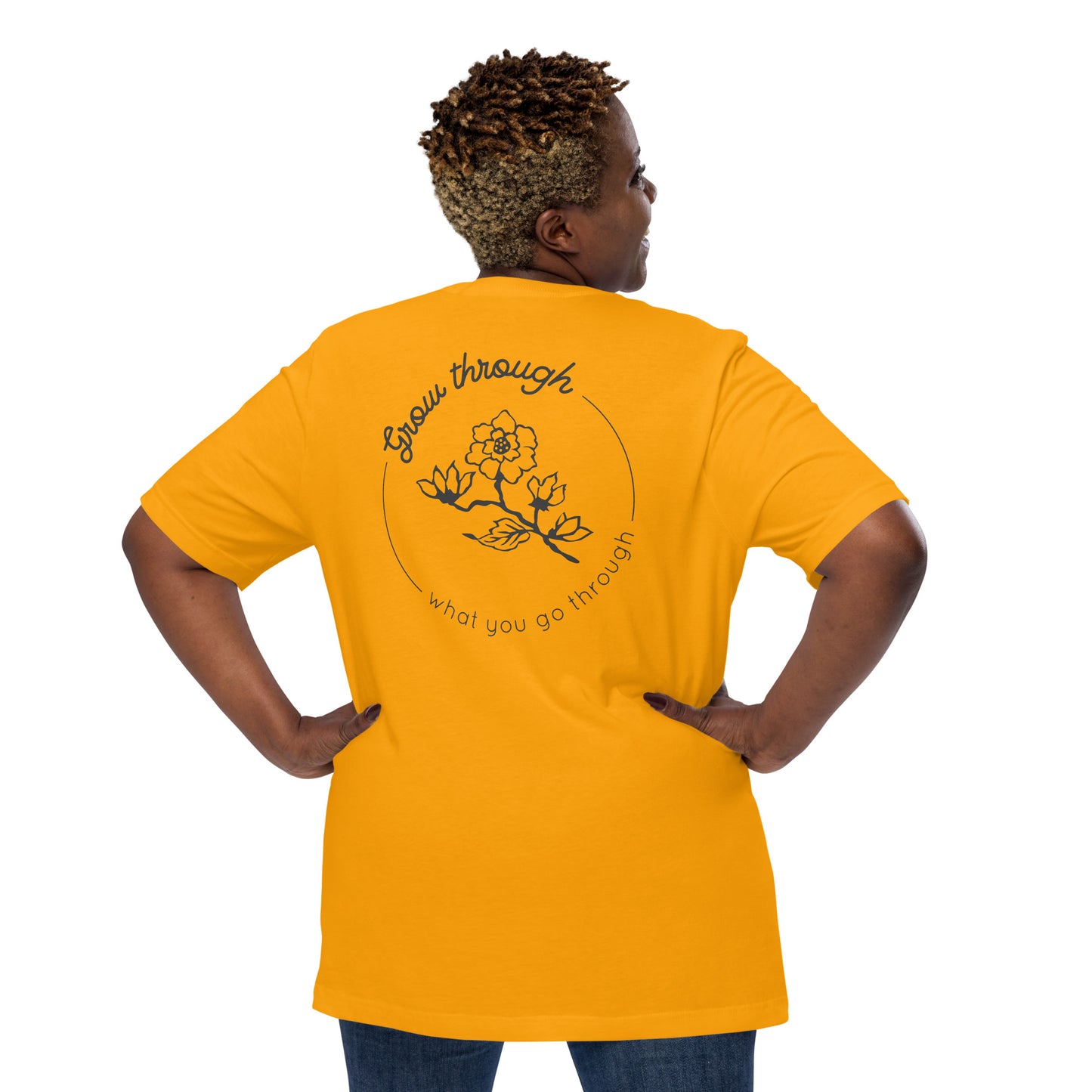 Grow Through Back Print Unisex t-shirt