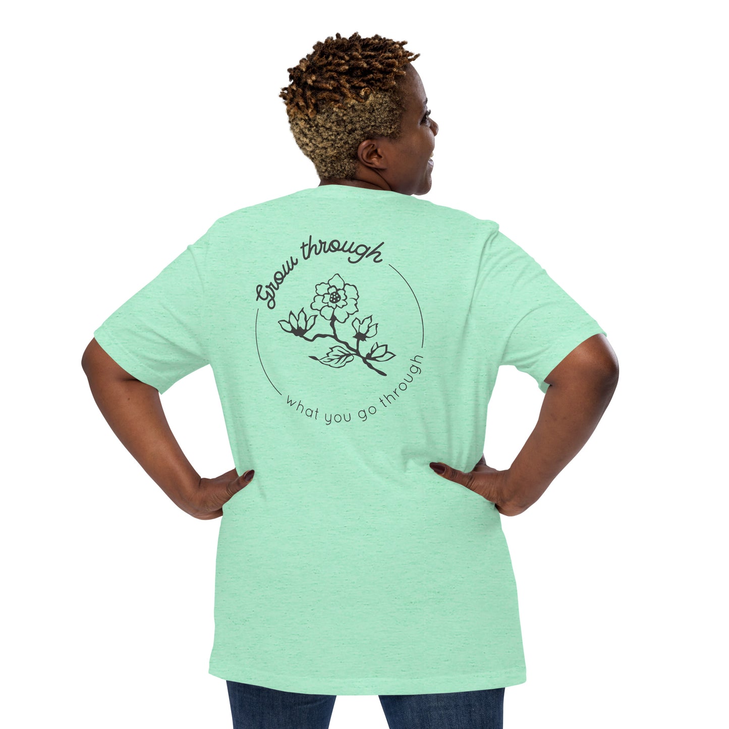 Grow Through Back Print Unisex t-shirt