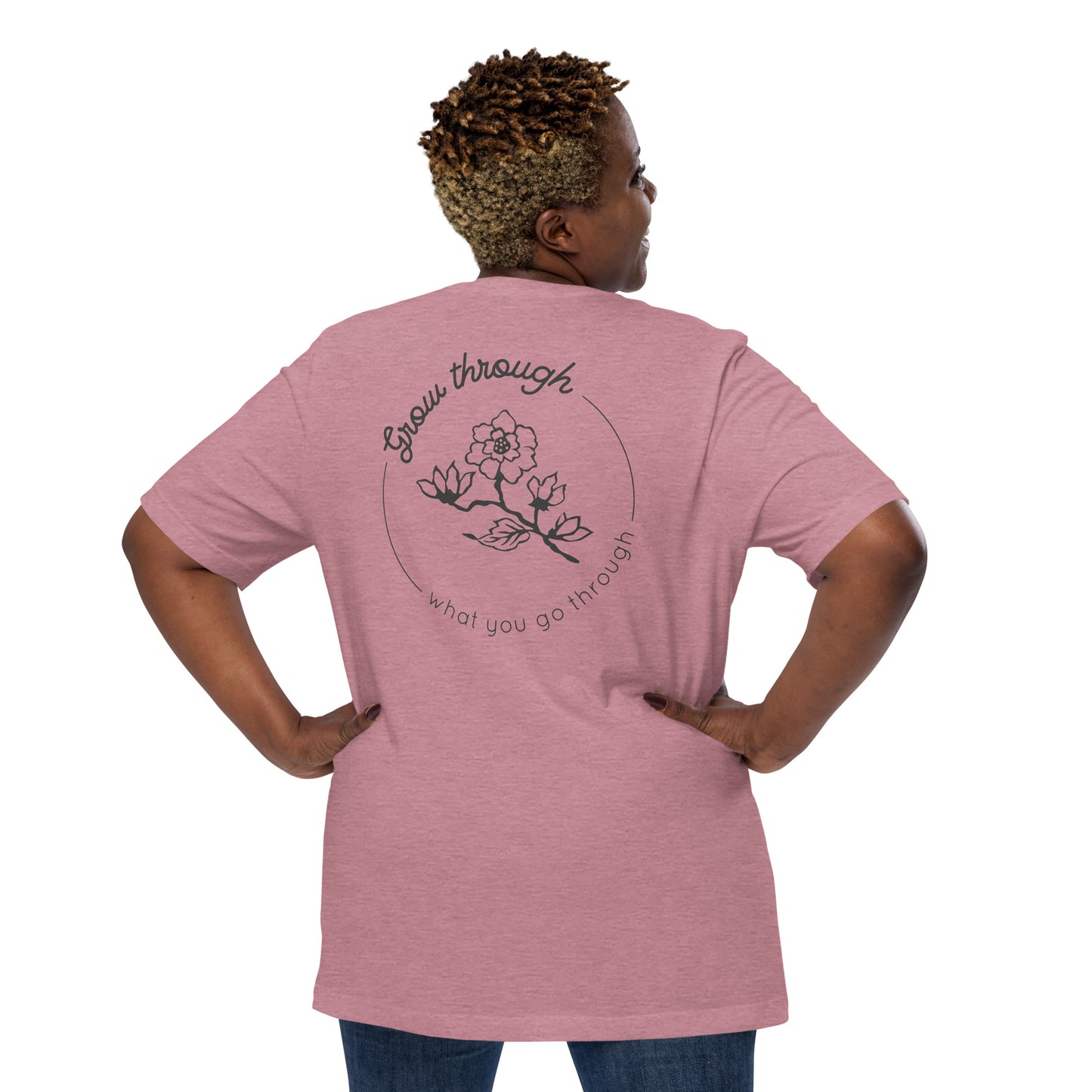 Grow Through Back Print Unisex t-shirt