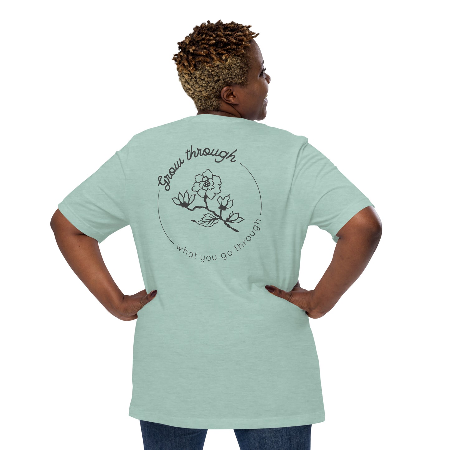 Grow Through Back Print Unisex t-shirt