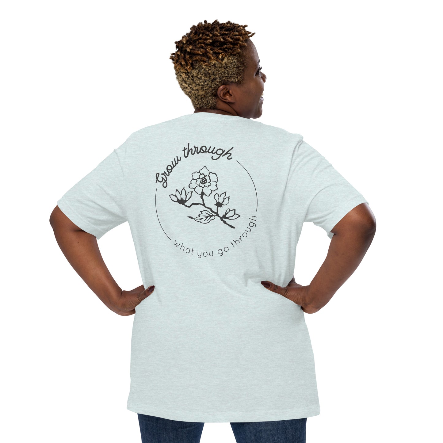 Grow Through Back Print Unisex t-shirt