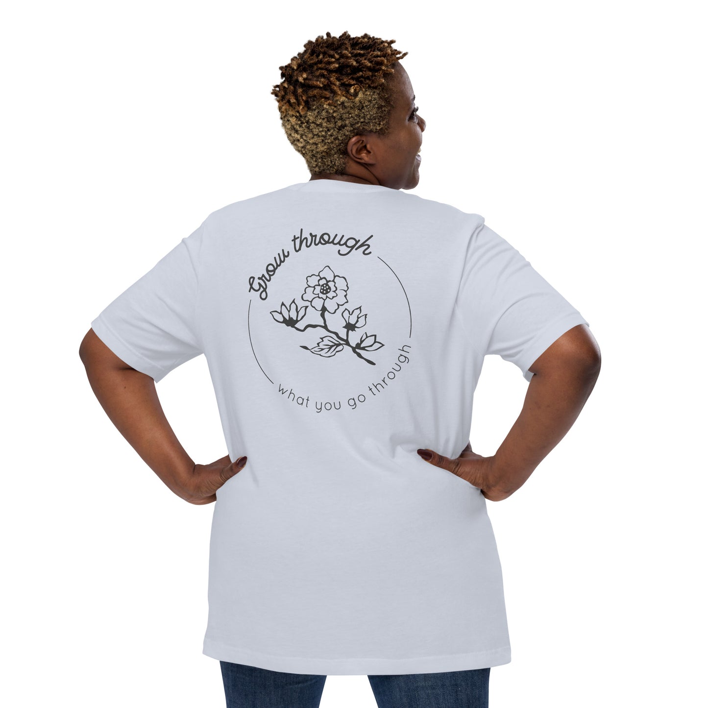 Grow Through Back Print Unisex t-shirt