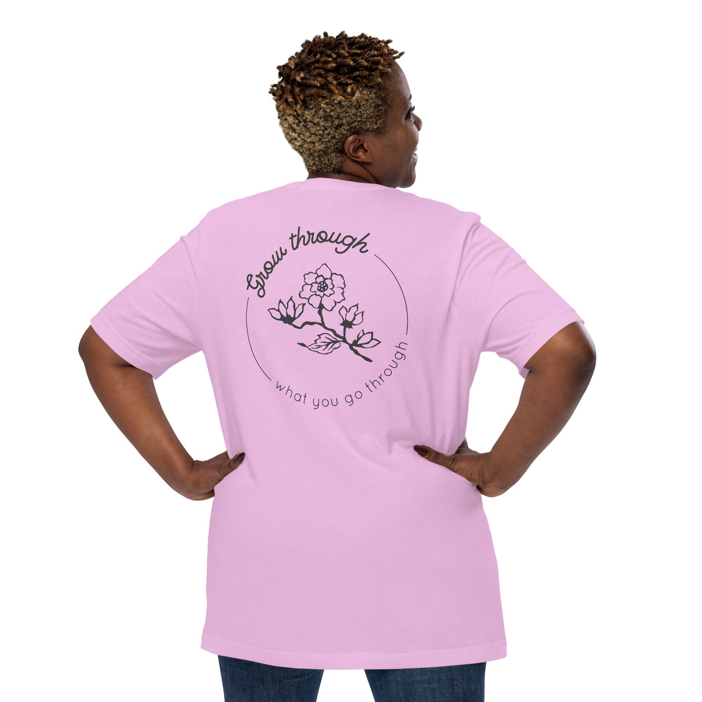 Grow Through Back Print Unisex t-shirt