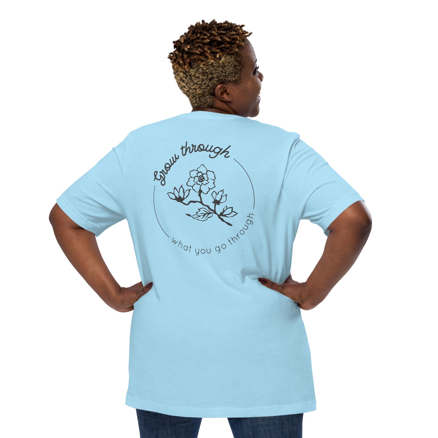 Grow Through Back Print Unisex t-shirt