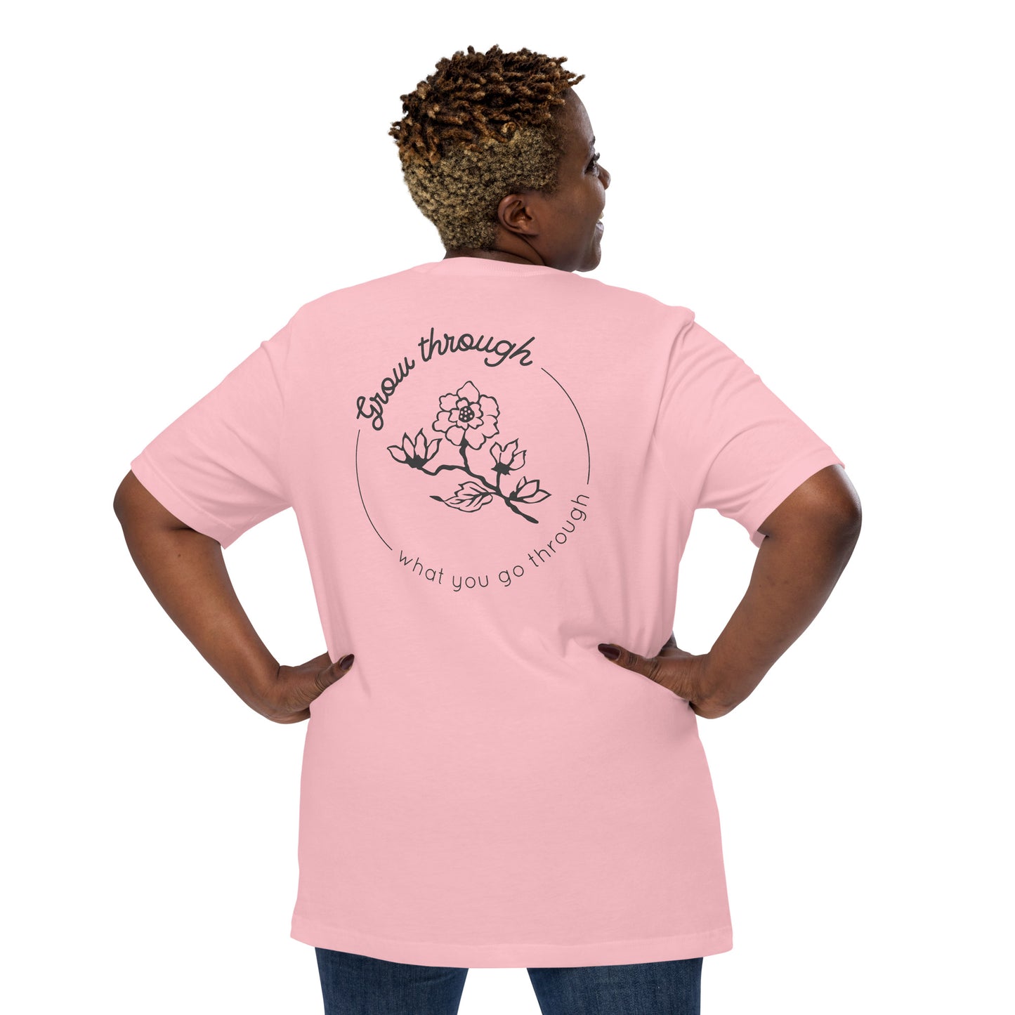 Grow Through Back Print Unisex t-shirt