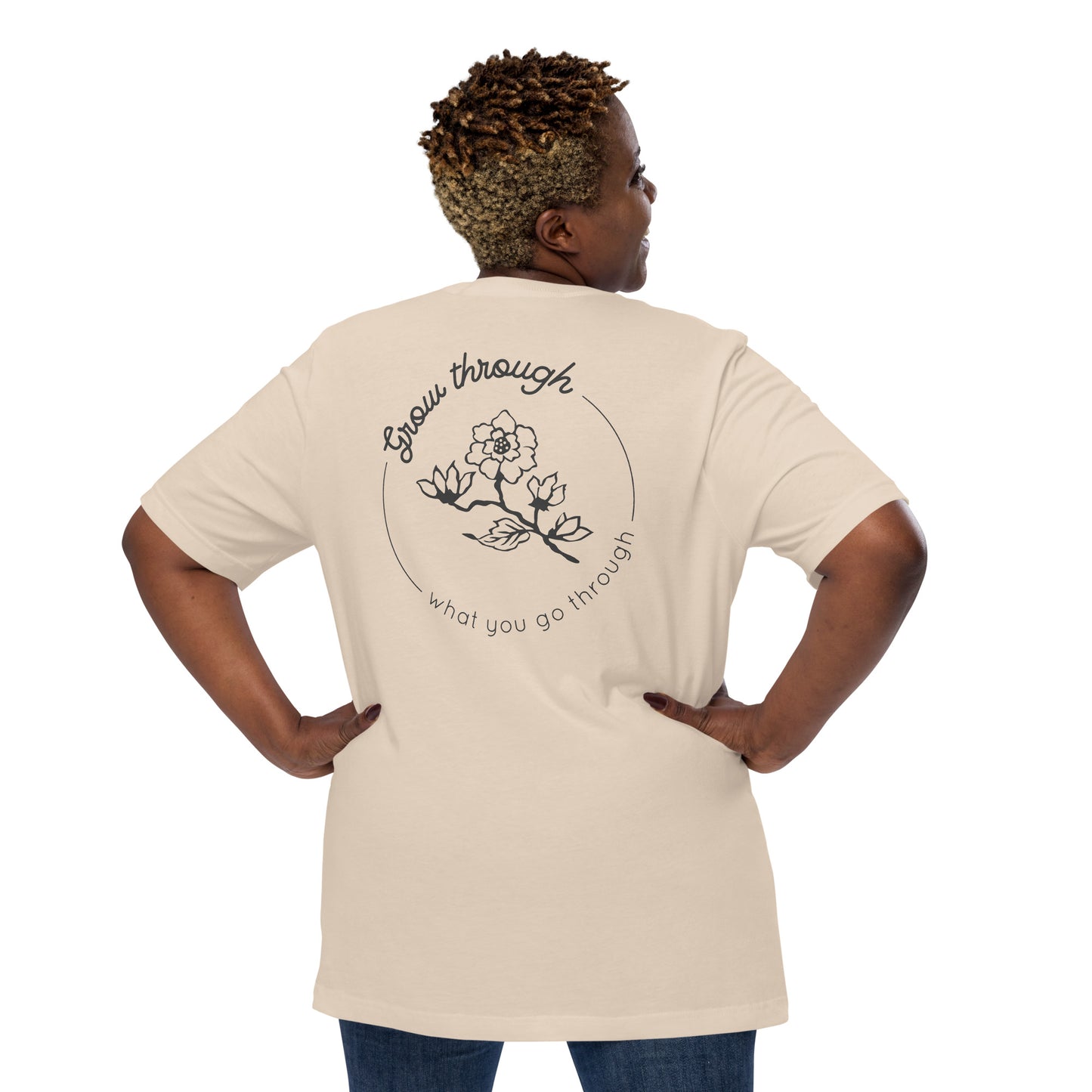 Grow Through Back Print Unisex t-shirt