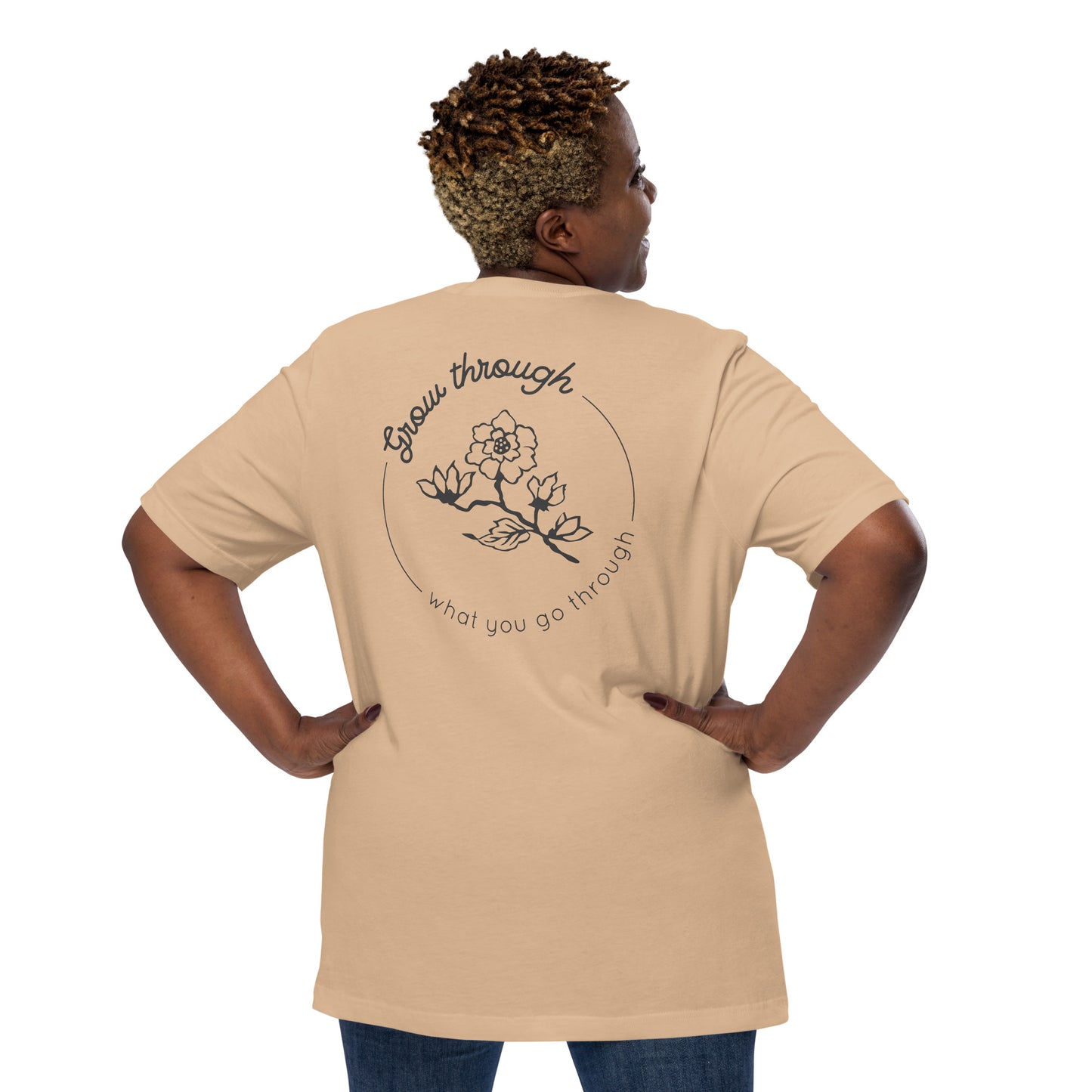 Grow Through Back Print Unisex t-shirt